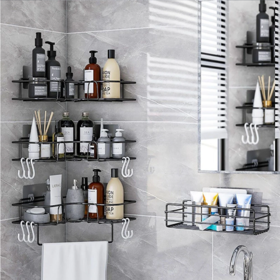 スタイリッシュで便利な収納棚｜キッチン＆バスルーム用