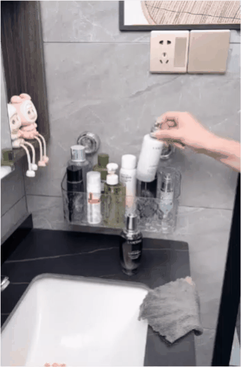 吸盤式シャワーラック