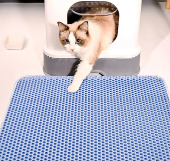 散らかる猫砂を防ぐ2層式マット